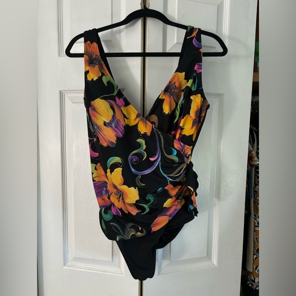 Longitude Womens One Piece Swimwear multicolor floral - Picture 2 of 5